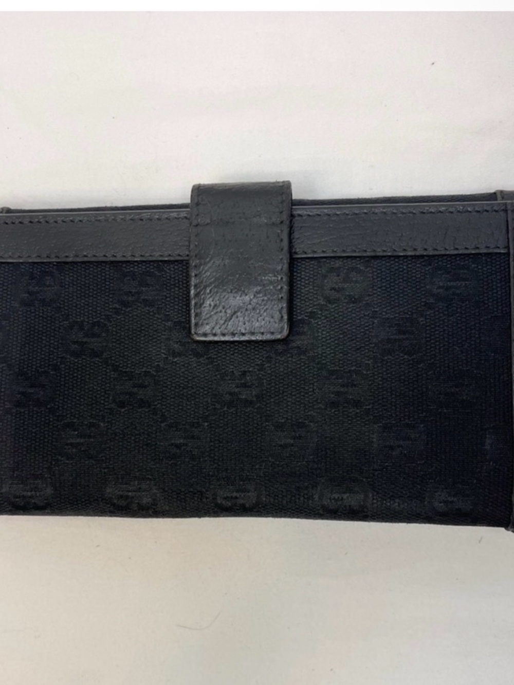 Gucci GG Monogram Continental Wallet with Gold Accents-EUC - Picture 2 of 15